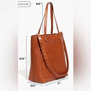 Madewell medium transport leather satchel purse  (missing long cross body strap)
